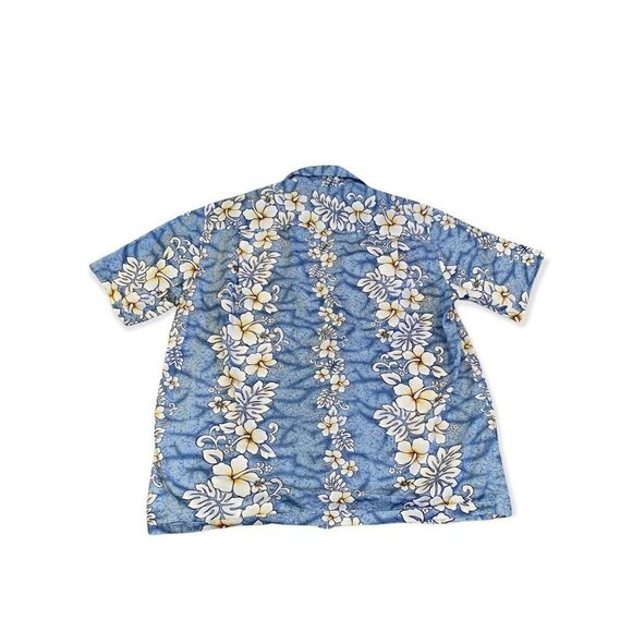 WINNIE FASHION HAWAIIAN Small BUTTON FRONT SHIRT / SHORT SLEEVE TROPICAL FLORAL - Picture 4 of 5